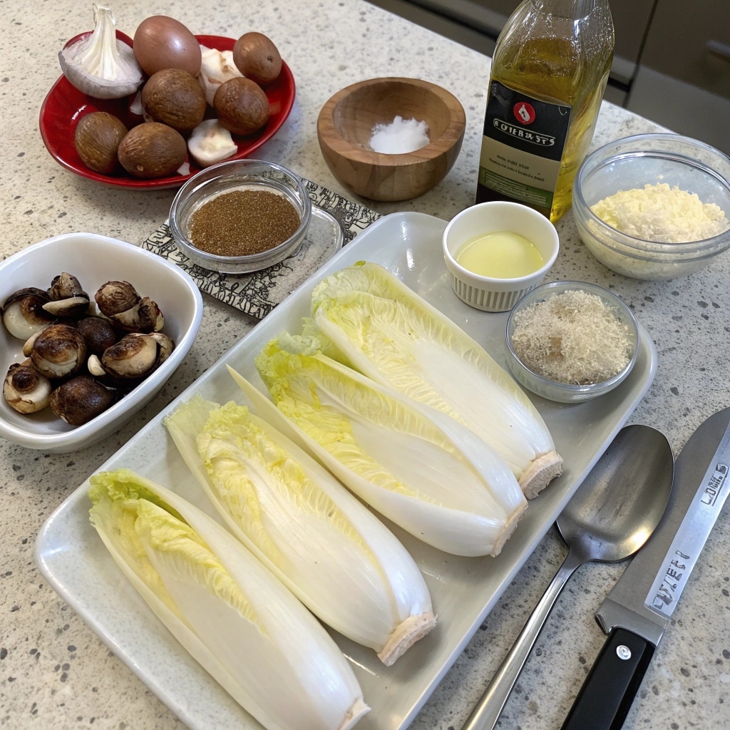 Recette facile d’endives aux champignons